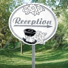 Záhradná tabuľa "Reception"